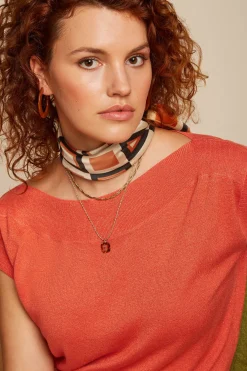 King Louie Tops & Shirts|Erin Top Spiro Flame Orange