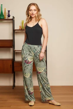 King Louie Broeken|Ethel Pants Blush Dusty Turquoise