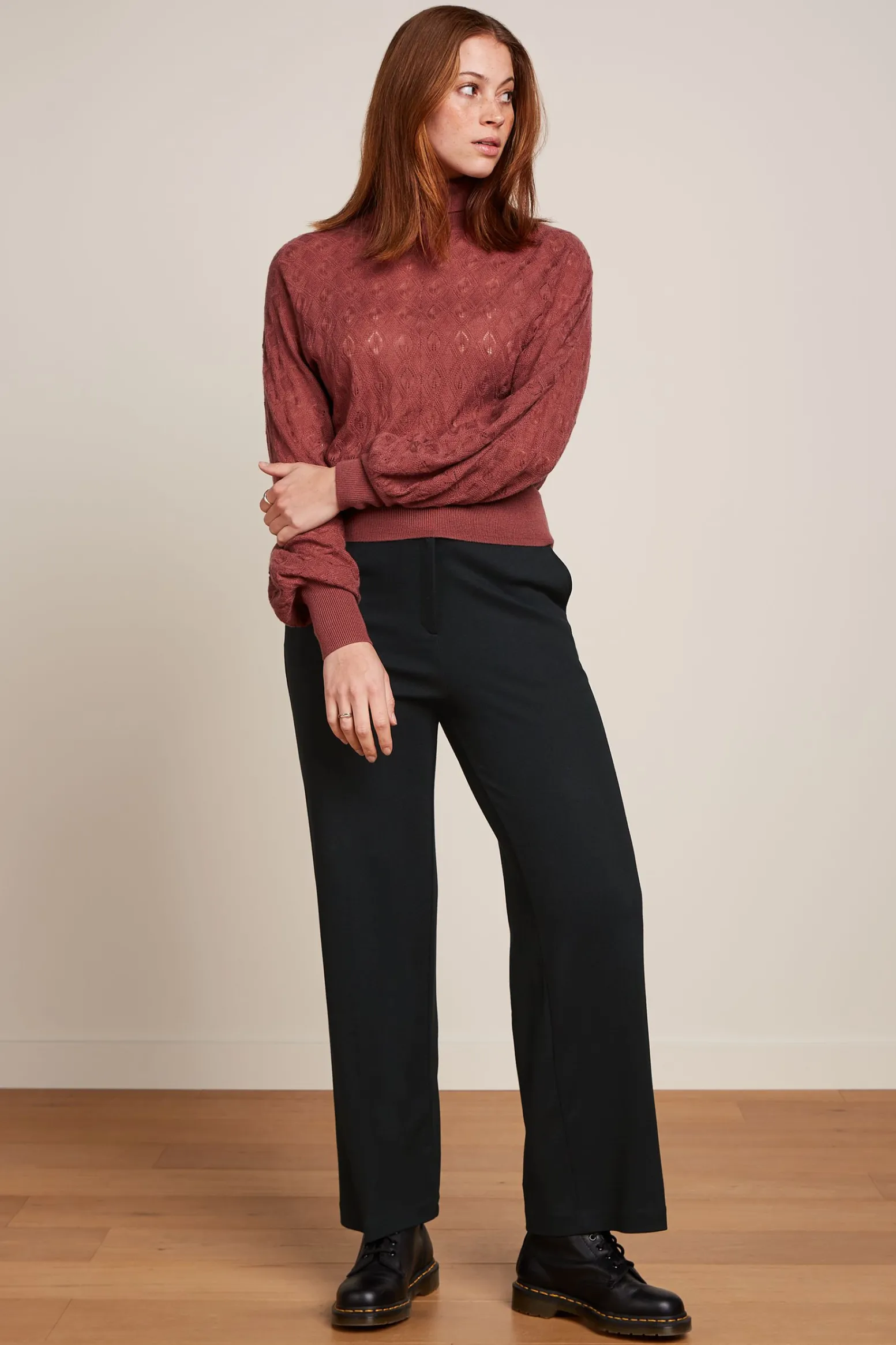 King Louie Broeken|Federica Pants Milano Uni Black
