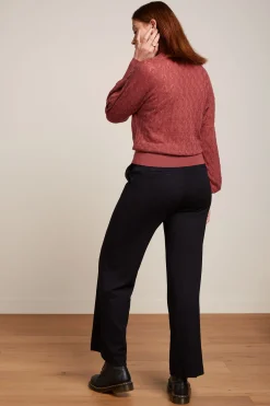King Louie Broeken|Federica Pants Milano Uni Black