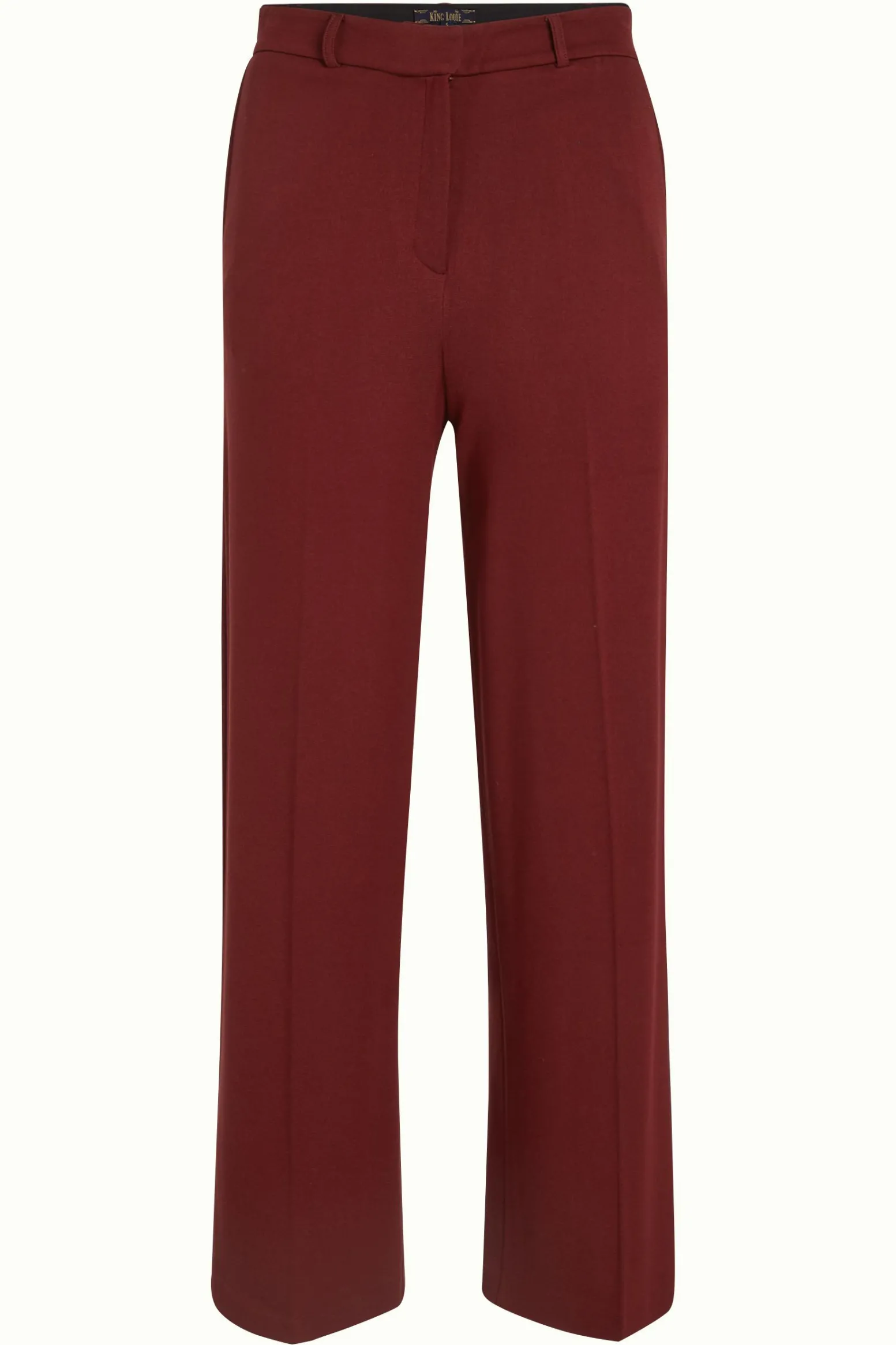 King Louie Broeken|Federica Pants Milano Uni Beet Red