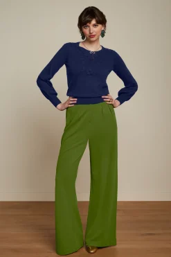 King Louie Broeken|Fintan Pants Milano Crepe Olive Green
