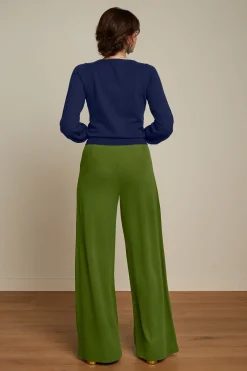 King Louie Broeken|Fintan Pants Milano Crepe Olive Green