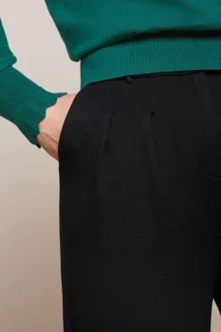 King Louie Broeken|Fintan Pants Milano Crepe Black