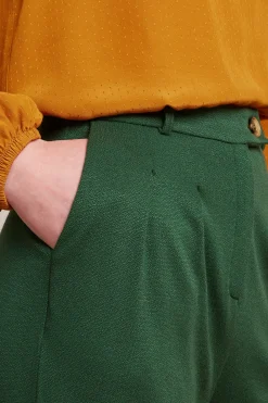 King Louie Broeken|Fintan Pants Milano Crepe Forest Green