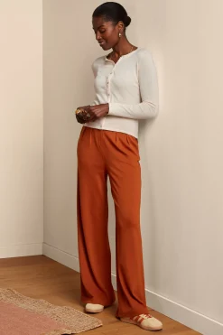 King Louie Broeken|Fintan Pants Milano Crepe Caramel