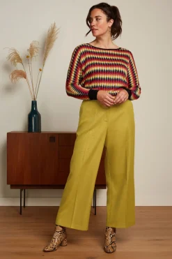 King Louie Broeken|Frederica Pants Brighton Koi Yellow