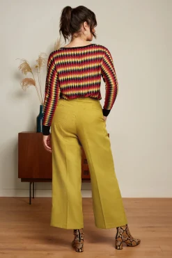 King Louie Broeken|Frederica Pants Brighton Koi Yellow