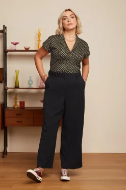 King Louie Broeken|Frederica Pants Broadway Black