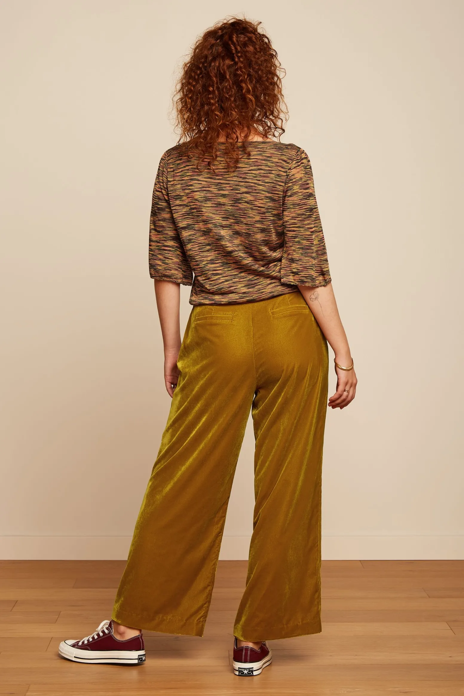 King Louie Broeken|Frederica Pants Gamine Velvet Gold