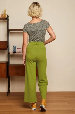 King Louie Broeken|Frederica Pants Milano Uni Woodbine Green
