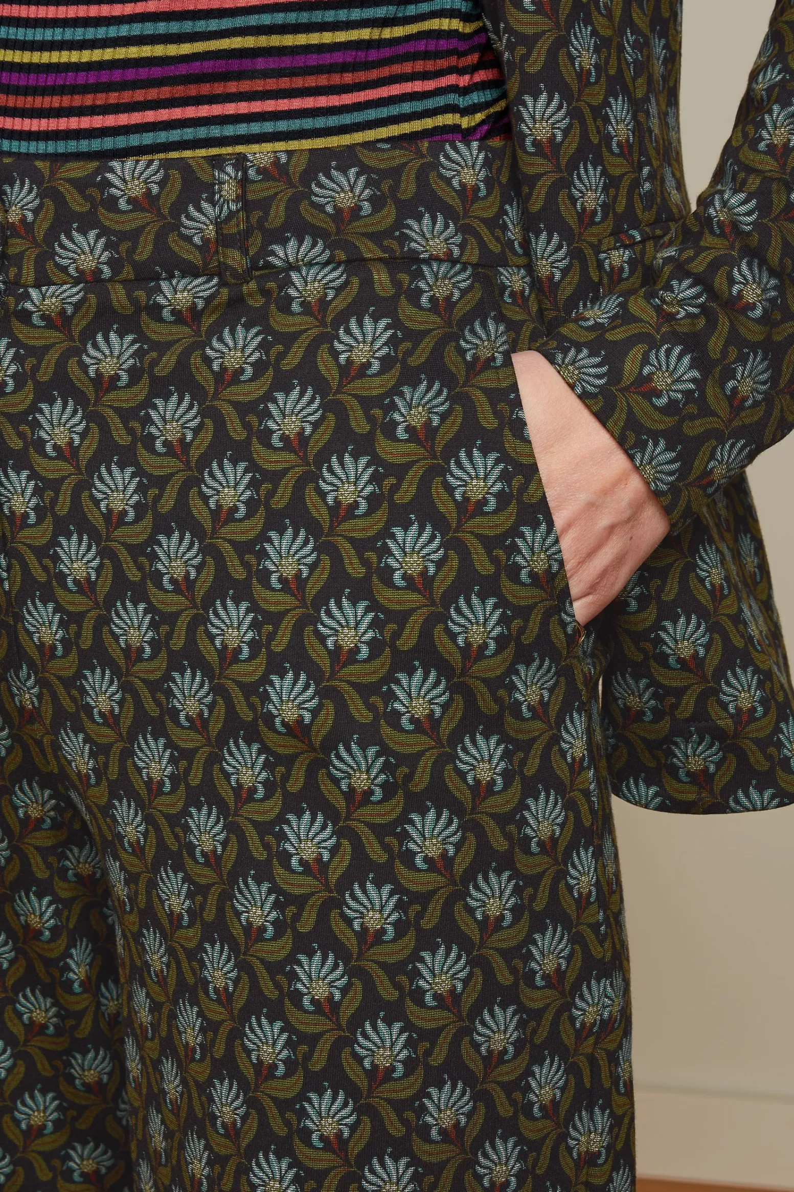 King Louie Broeken|Frederica Pants Miller Posey Green