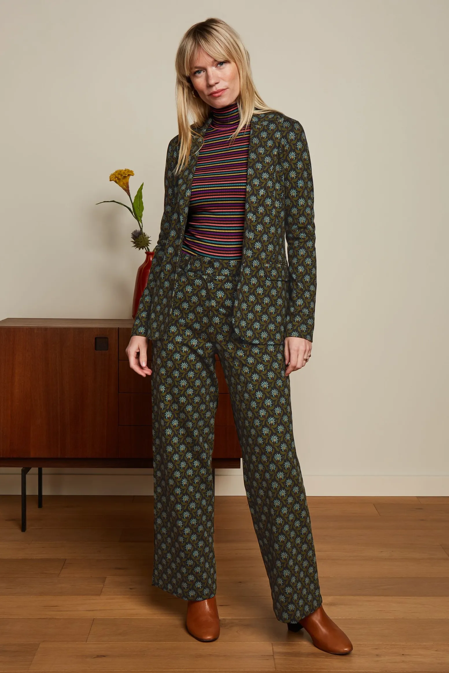 King Louie Broeken|Frederica Pants Miller Posey Green