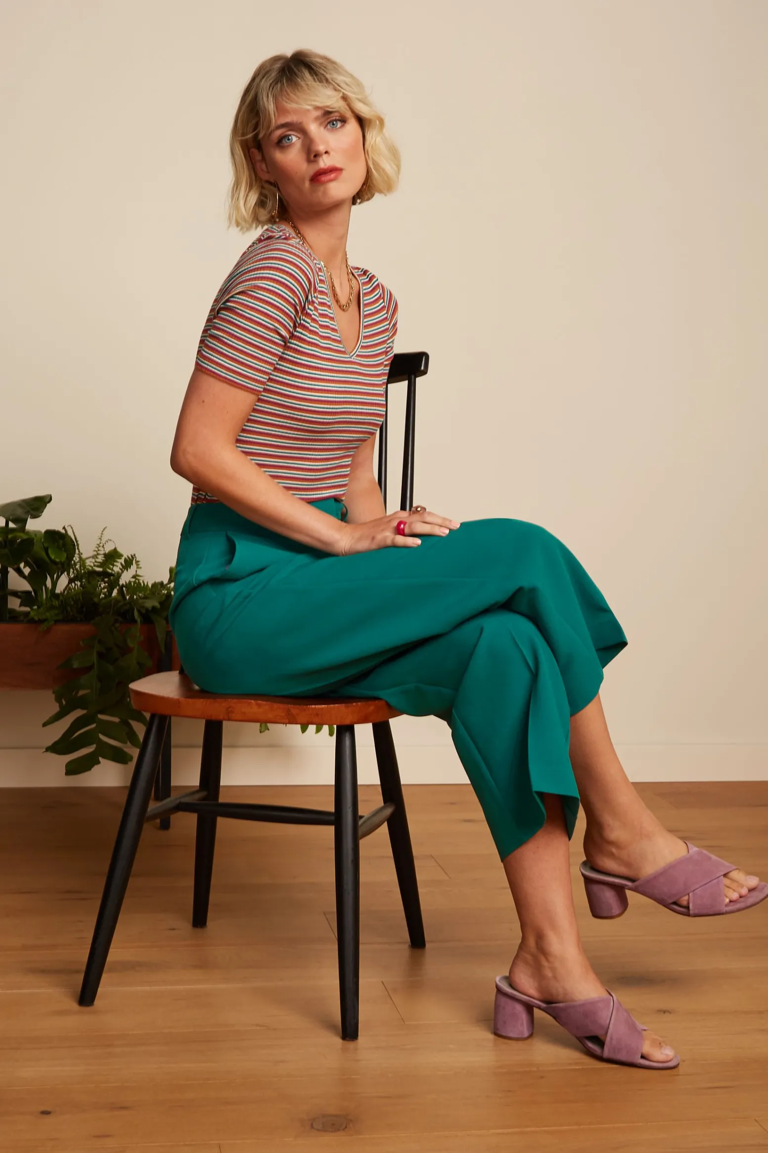King Louie Broeken|Frederica Pants Simonet Ponderosa Green
