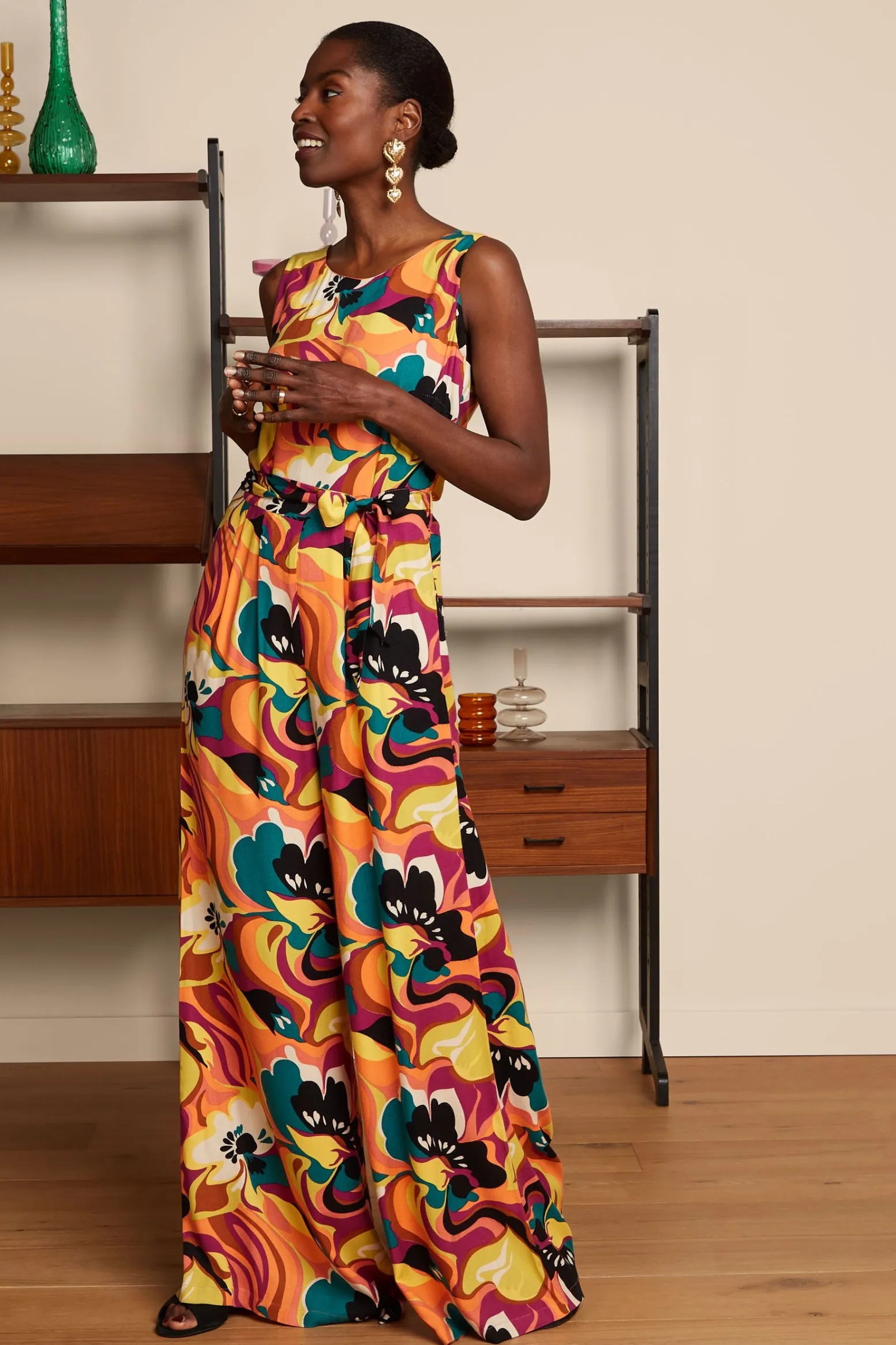King Louie Jumpsuits|Frida Jumpsuit Aurelio Shell Orange