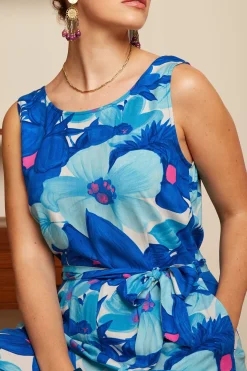King Louie Jumpsuits|Frida Jumpsuit Seychelles Surf Blue