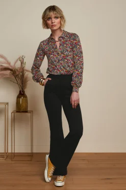 King Louie Broeken|Gael Pintuck Pants Aurora Black
