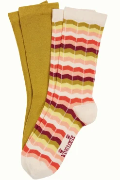 King Louie Accessoires|Gift Box Socks Jackie Curry Yellow
