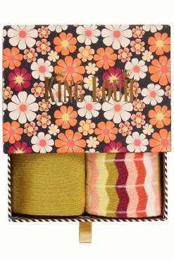 King Louie Accessoires|Gift Box Socks Jackie Curry Yellow