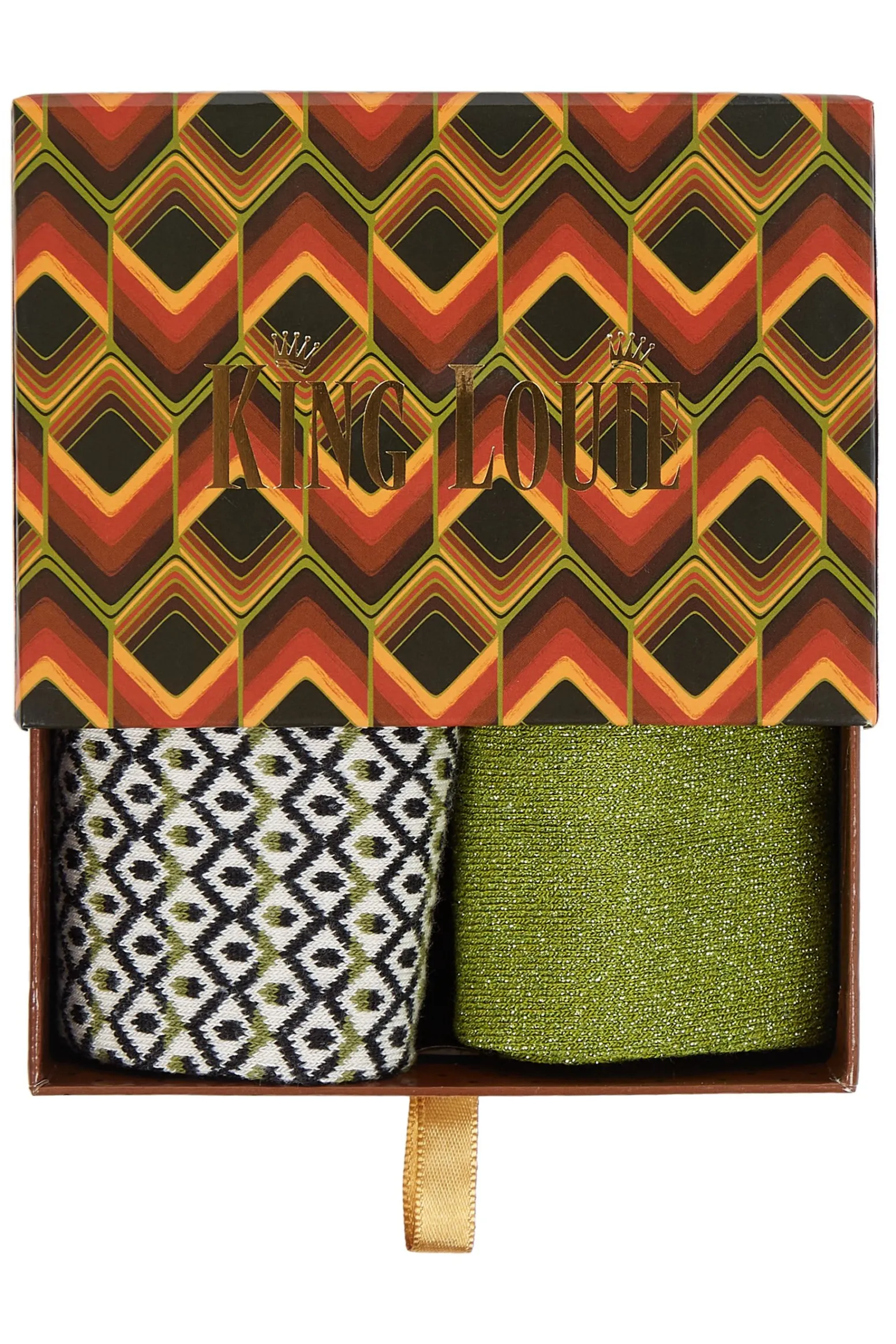 King Louie Accessoires|Gift Box Socks Quentin Posey Green