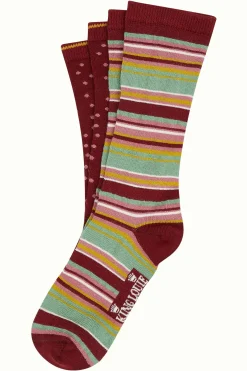 King Louie Accessoires|Gift Box Socks Quentin Cabernet Red