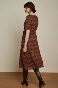King Louie Jurken|Giorgia Dress Mystic Spicy Brown