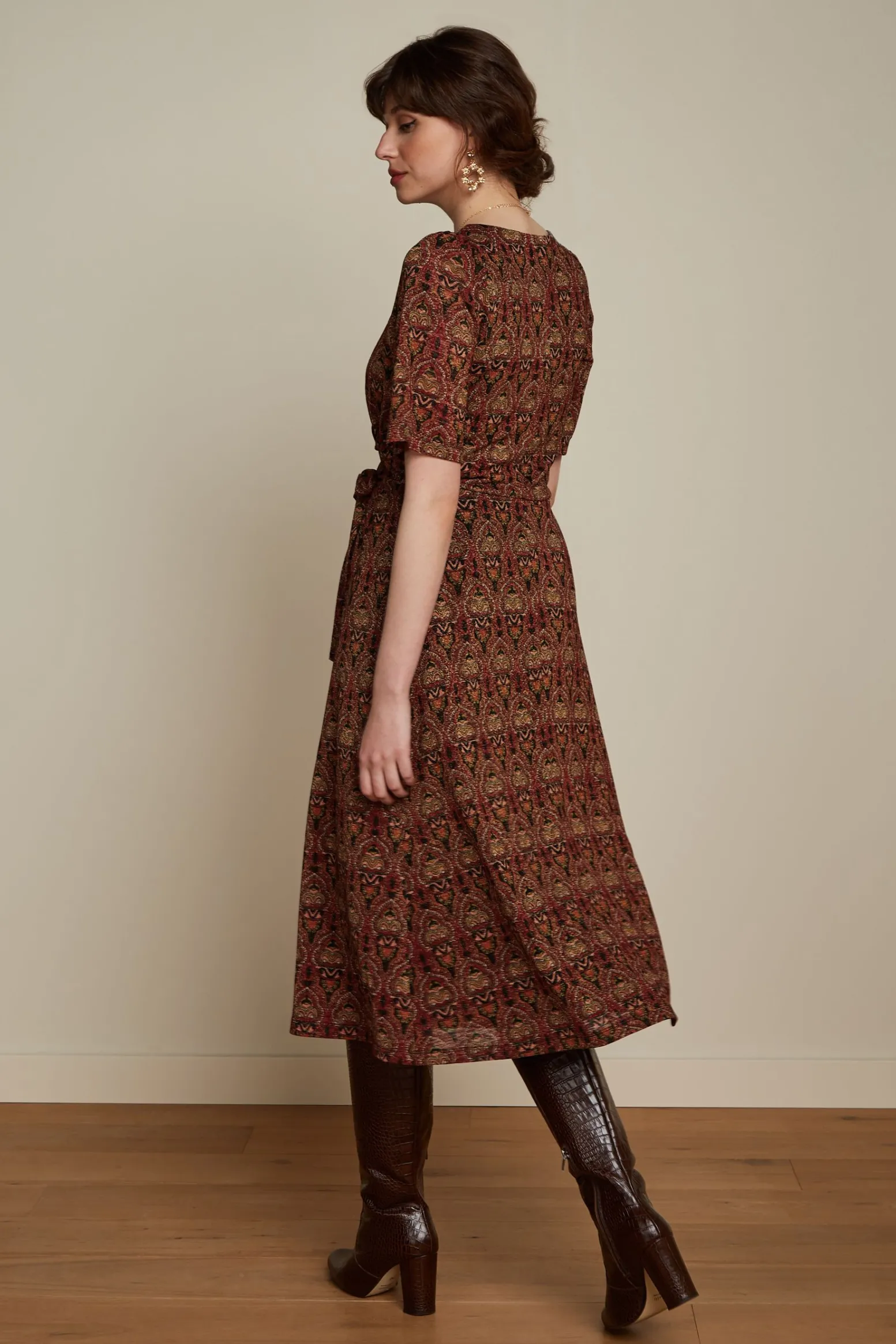 King Louie Jurken|Giorgia Dress Mystic Spicy Brown