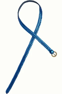 King Louie Accessoires|Glitter Braid Belt Evening Blue