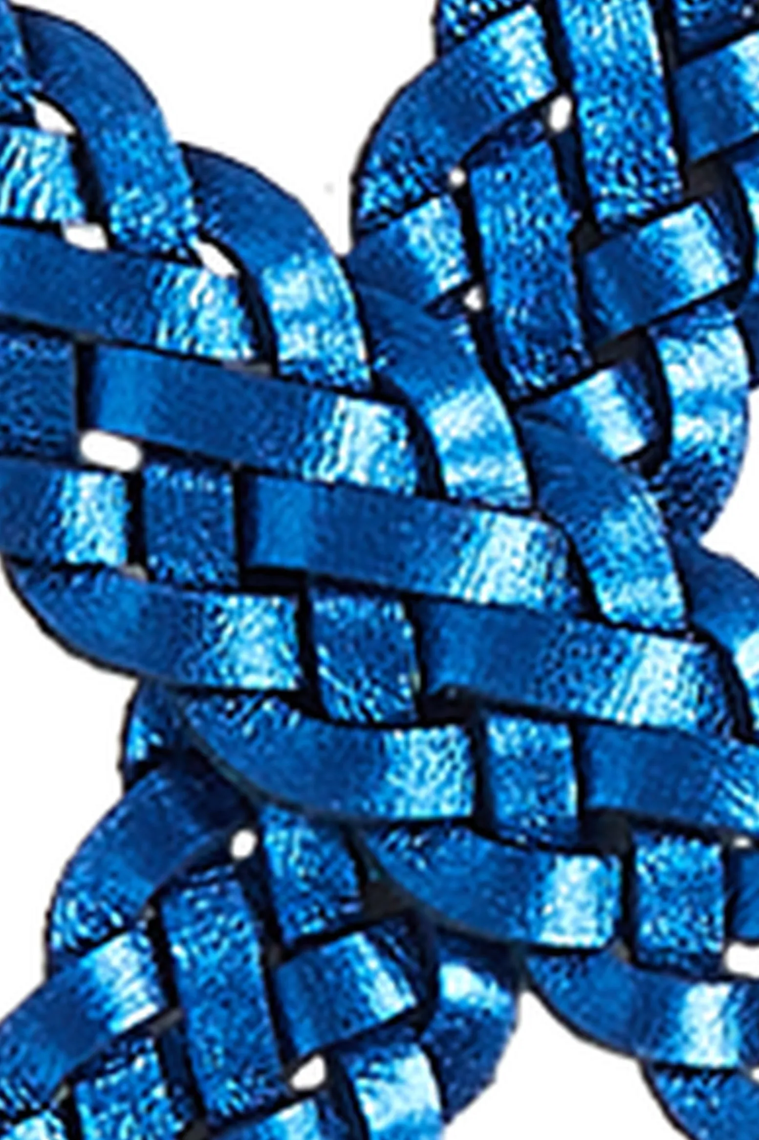 King Louie Accessoires|Glitter Braid Belt Evening Blue