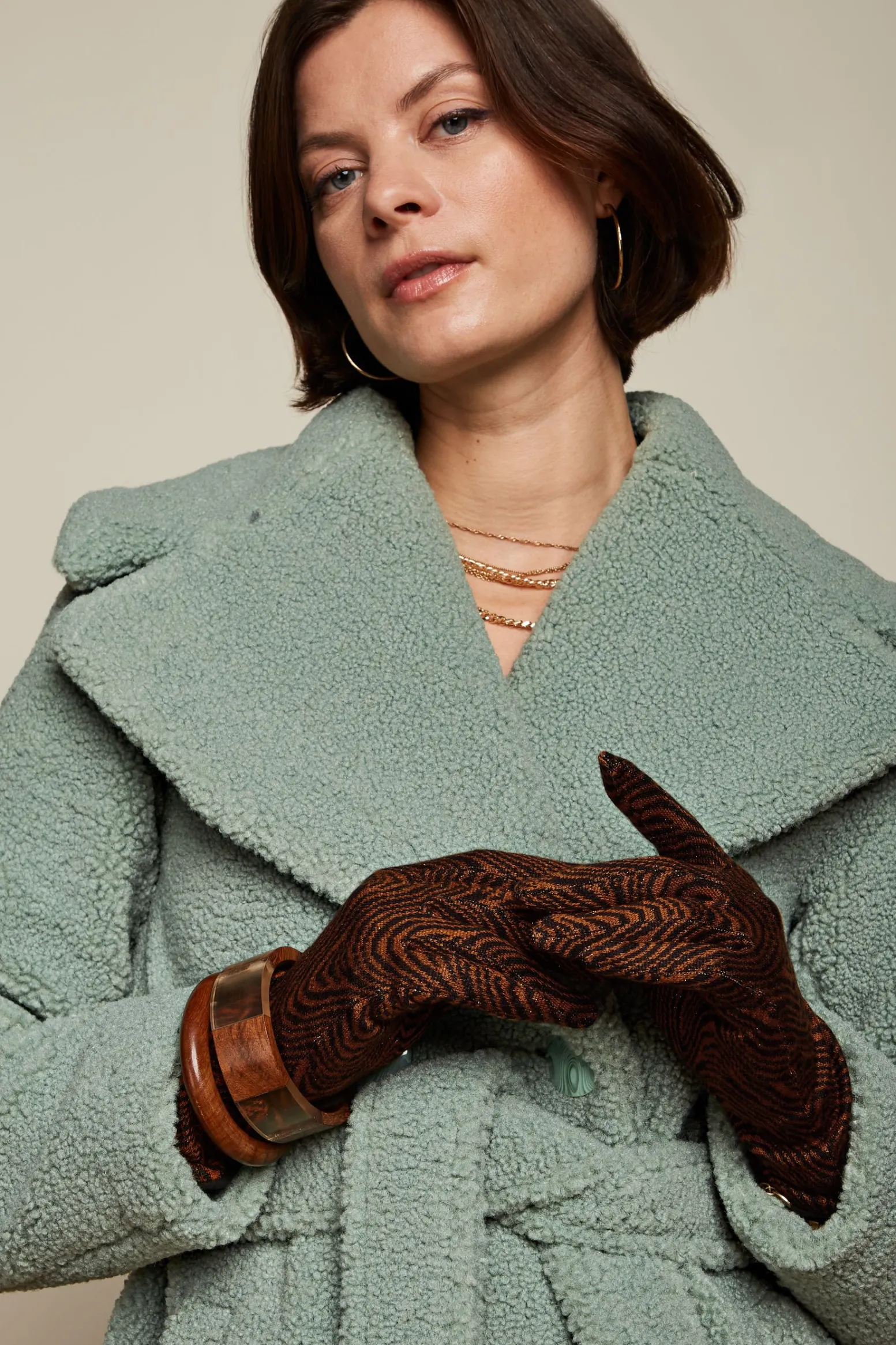 King Louie Accessoires|Glove Long Tempest Umbre