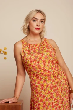 King Louie Jurken|Hazel Dress Doree Fiesta Red
