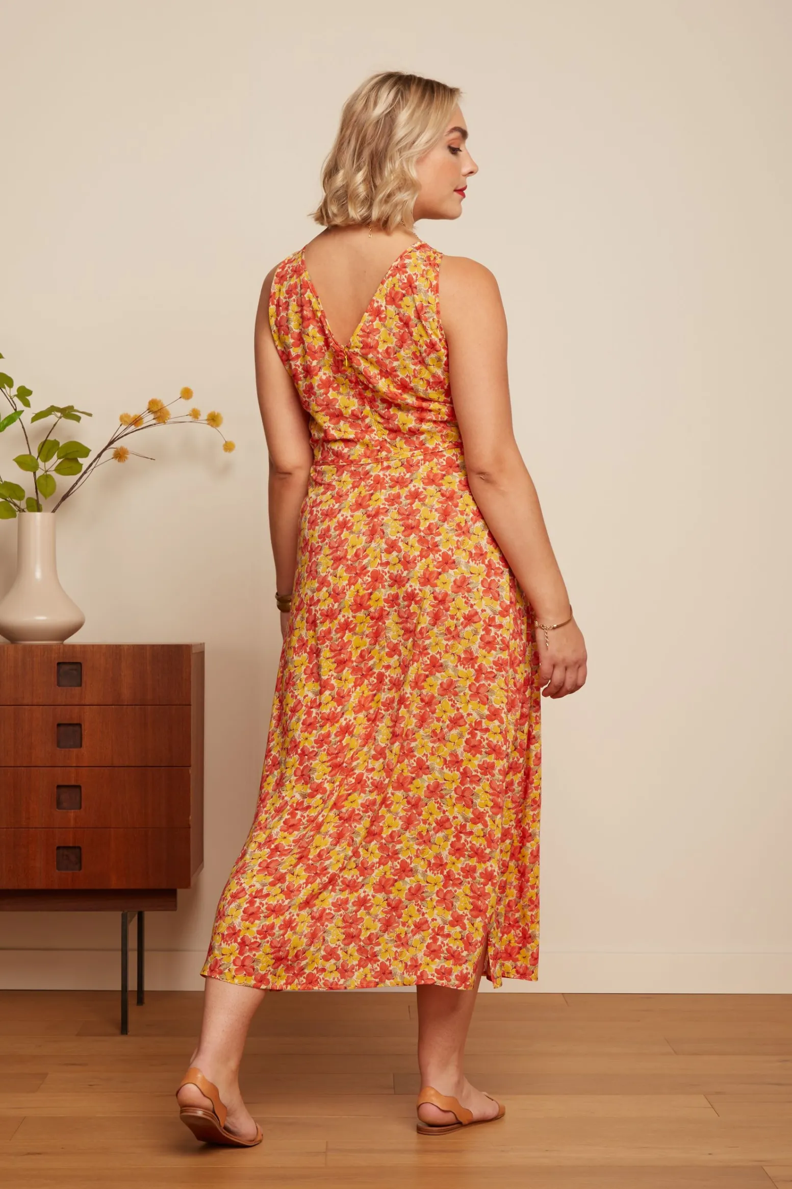 King Louie Jurken|Hazel Dress Doree Fiesta Red