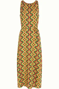 King Louie Jurken|Hazel Midi Dress Kizko Black
