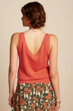 King Louie Tops & Shirts|Hazel Top Spiro Flame Orange
