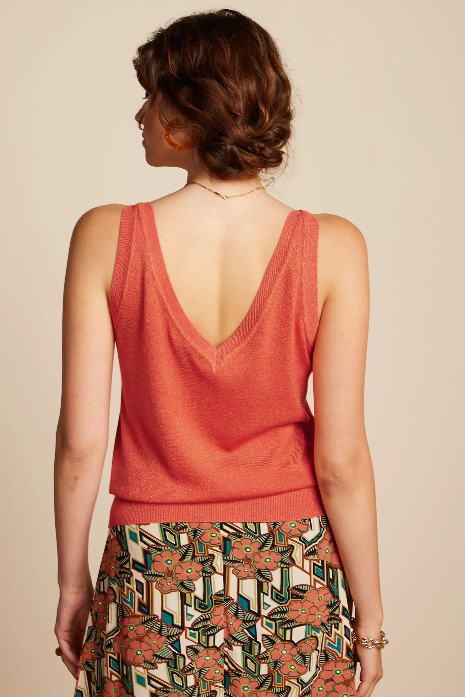 King Louie Tops & Shirts|Hazel Top Spiro Flame Orange