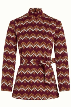 King Louie Tops & Shirts|Heloisa Tunic Top Lounge Cabernet Red