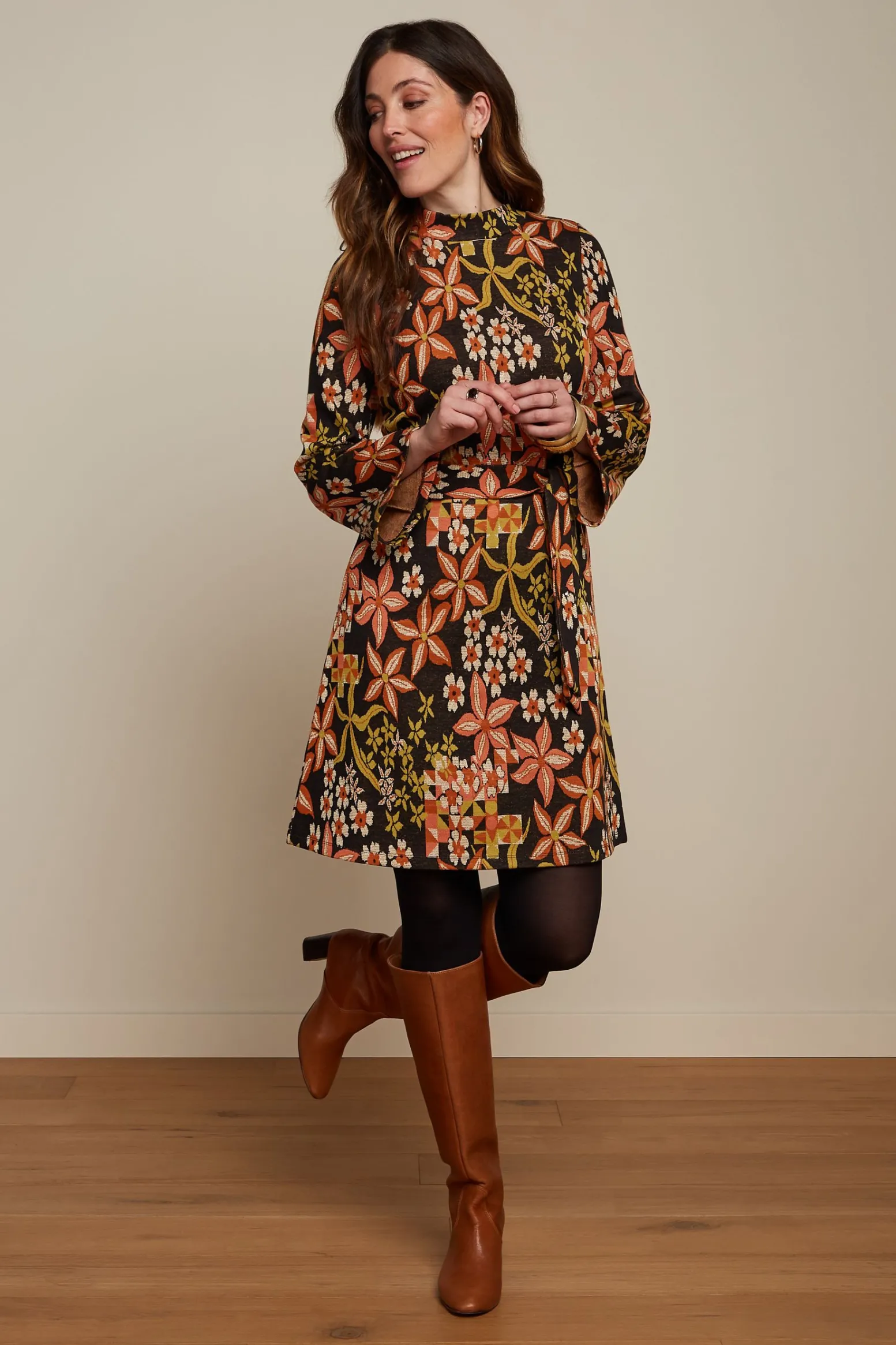 King Louie Jurken|Heloise Tunic Dress Morgane Black