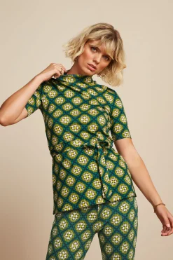 King Louie Tops & Shirts|Heloise Tunic Top Kirby Para Green