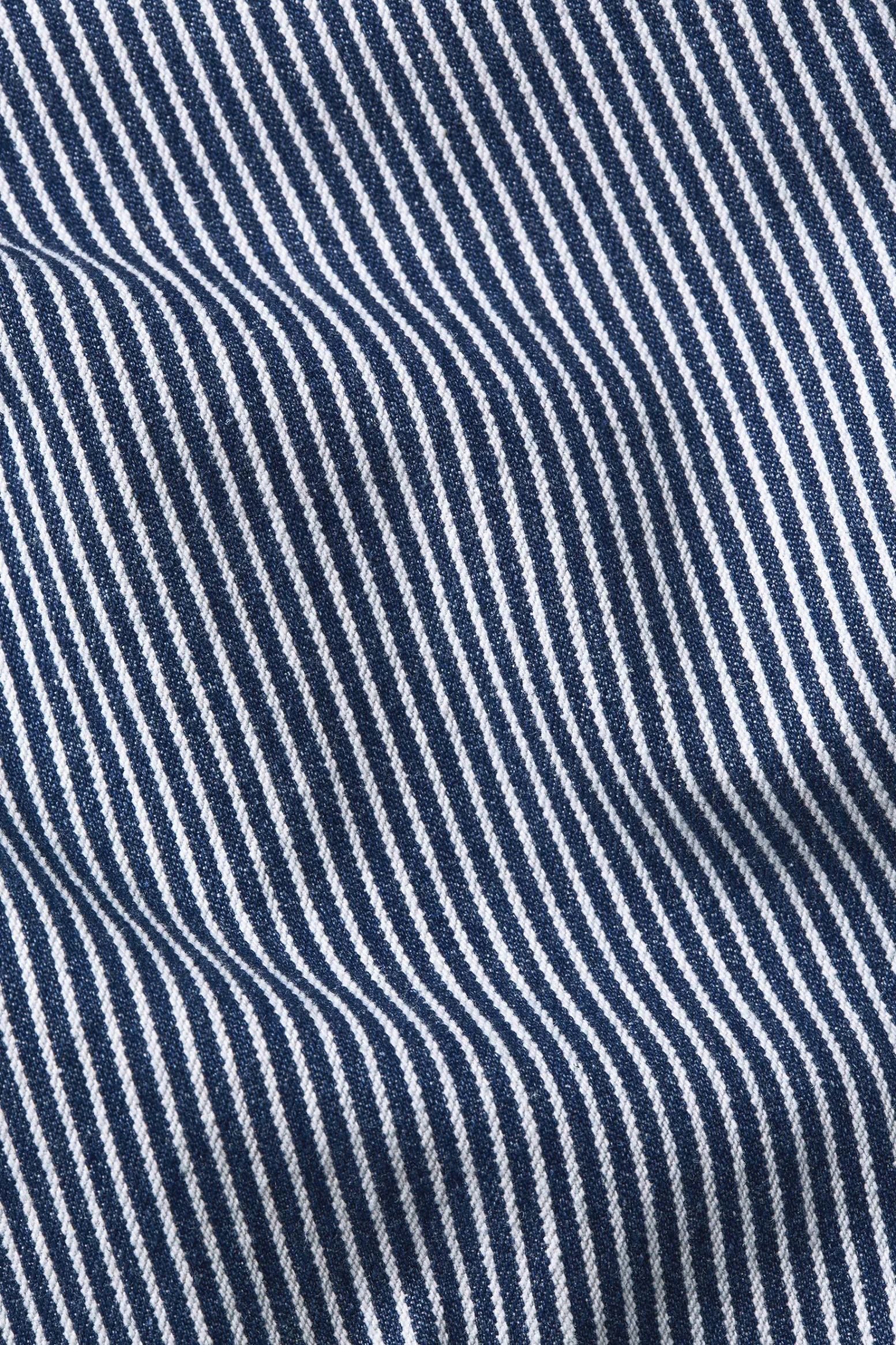 King Louie Broeken|High Waist Pocket Pants Osei Stripe Denim Blue