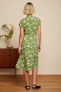 King Louie Jurken|Irene Dress Bateau Woodbine Green