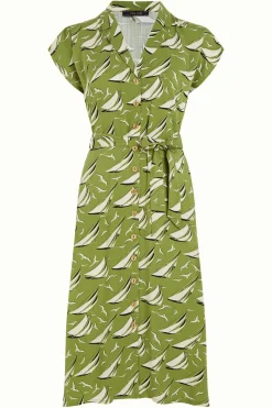 King Louie Jurken|Irene Dress Bateau Woodbine Green