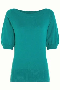 King Louie Tops & Shirts|Ivy Top Cocoon Dark Aqua Green