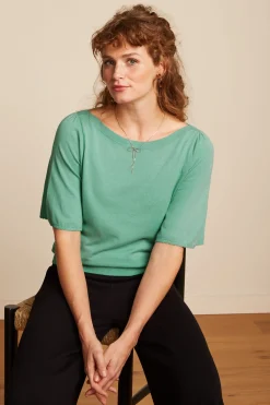 King Louie Tops & Shirts|Ivy Top Wide Sleeve Club Spar Green