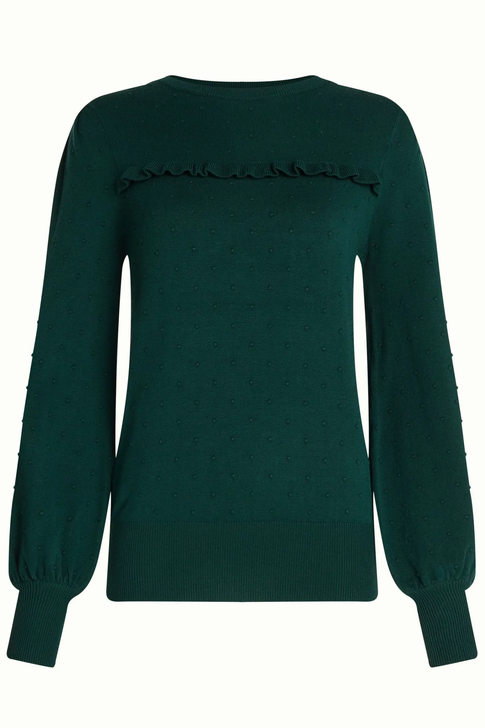 King Louie Tops & Shirts|Jada Ruffle Top Droplet Pine Green