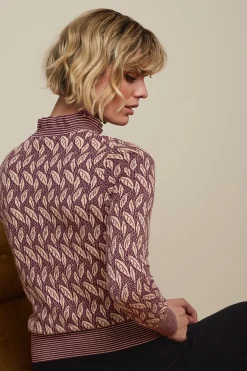 King Louie Tops & Shirts|Jada Sweater Sunmoon Grape Red