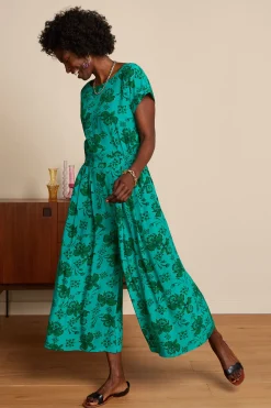 King Louie Jumpsuits|Jane Jumpsuit Coralie Aqua Green