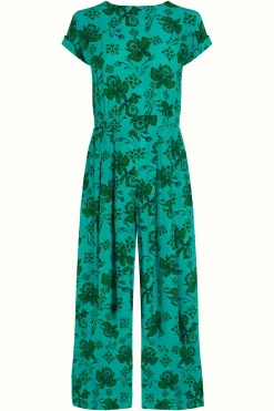 King Louie Jumpsuits|Jane Jumpsuit Coralie Aqua Green