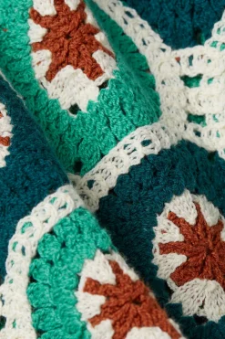 King Louie Tops & Shirts|Janis Top Fray Crochet Dragonfly Green