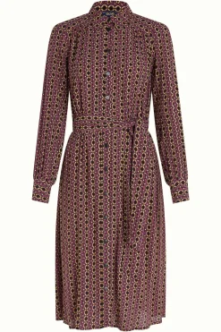 King Louie Jurken|Jeanne Dress Hoopah Mesa Pink