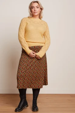 King Louie Tops & Shirts|Jeannie Yoke Sweater Farfalle Pebble